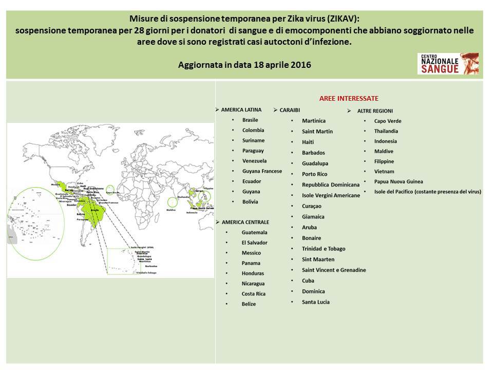 Zika outbreak 2015 aggiornamento 18.04.16