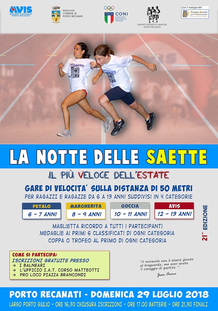 Notte delle saette 2018 rid